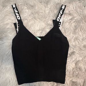 OFF White Knit Tank